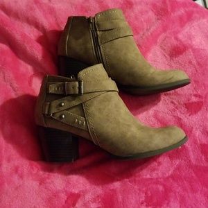 Taupe booties